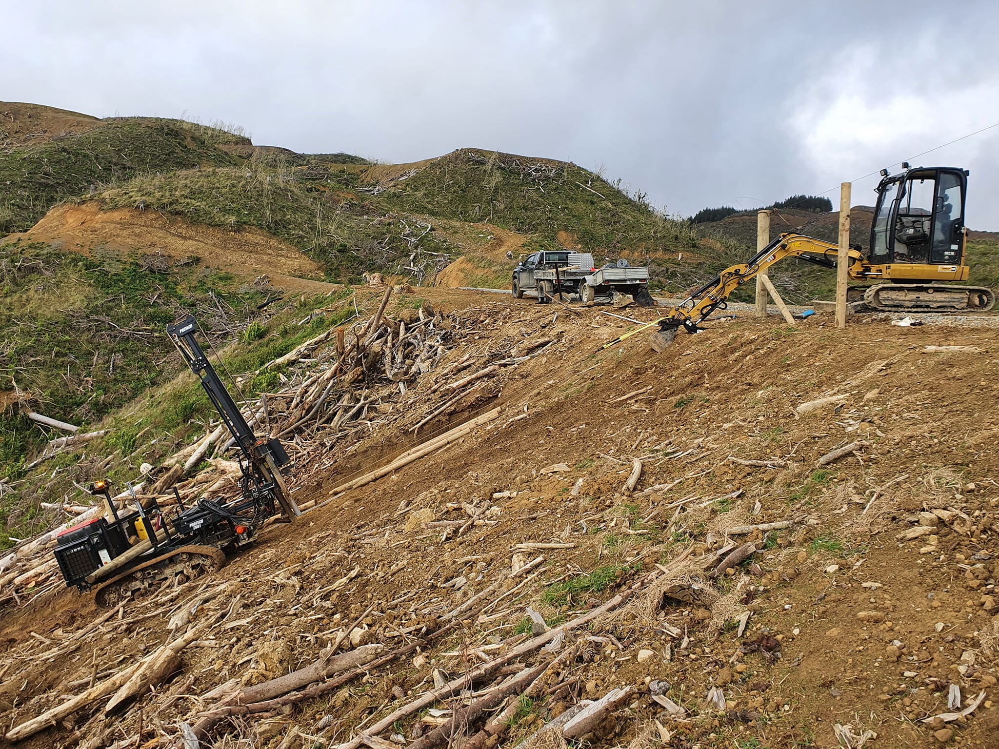 Wire fence on farm property